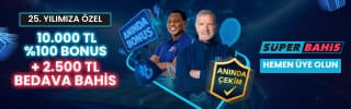 25. YILA ÖZEL ÜYELİK BONUSU